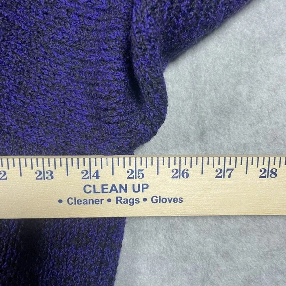 Vintage 90s Robert Comstock Purple Puff Sweater 100% Wool Men's Medium Italy - Picture 4 of 7